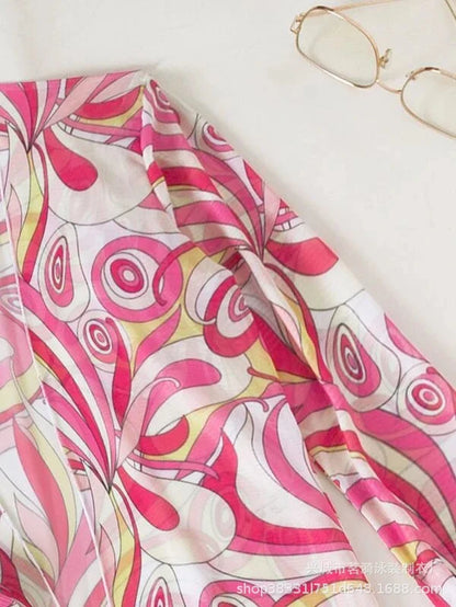 Summer Print Bikinis Swimwear Female Swimsuit Beachwear Push Up Three-Piece Bikini Set Women Swimming Bathing Suit