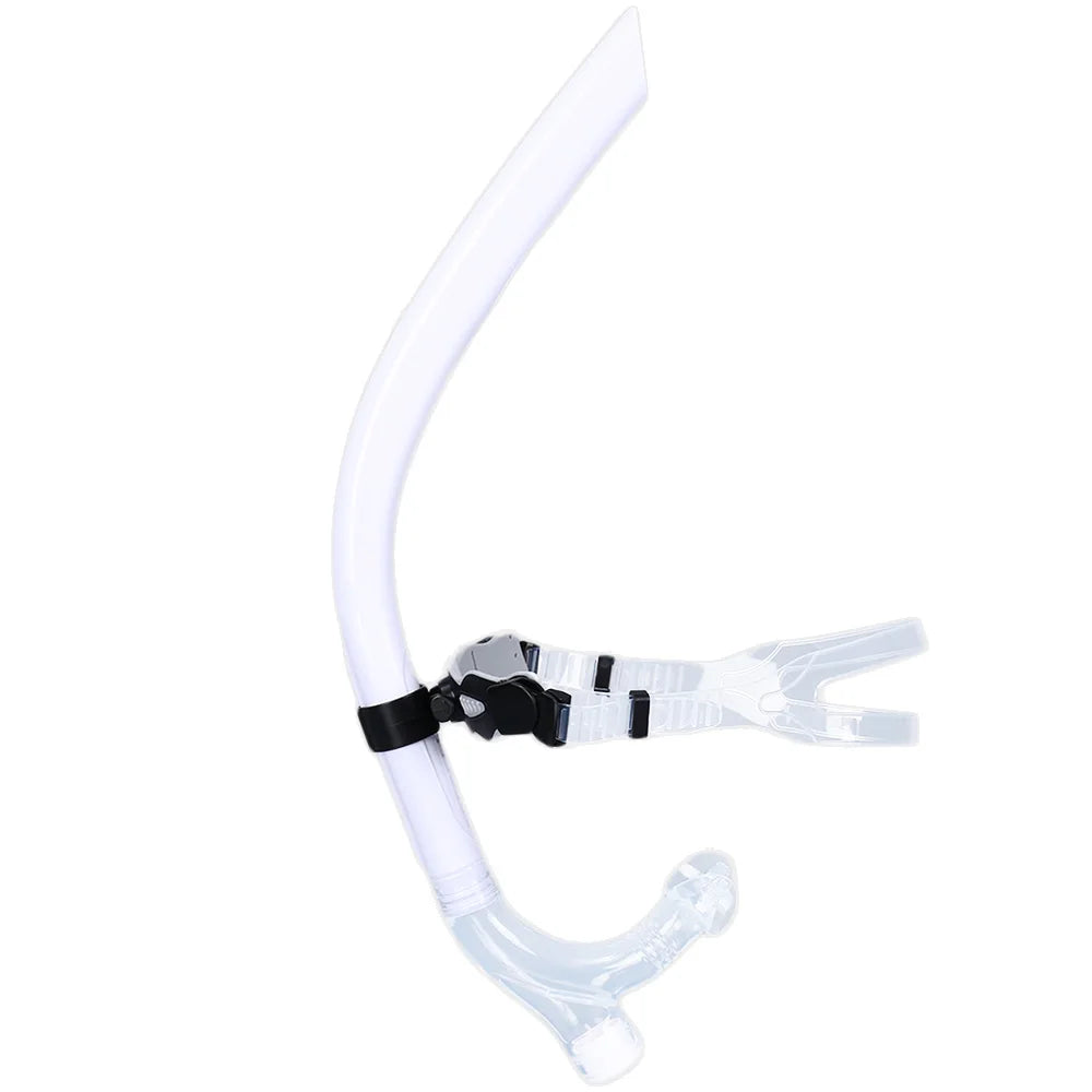 Swim Training Snorkel Center-Mount Front Comfortable Mounted Silicone Mouthpiece Junior Swimmers Equipment For Adult Youth Kid