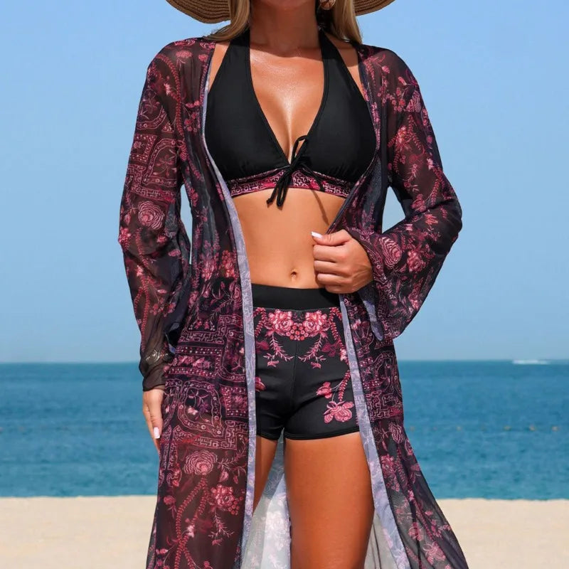 Bikinis Female Swimsuits Women Three-Piece Swimwear Beach Swimming Wear Bathing Suits Brazilian Bikini Set Pool Bather