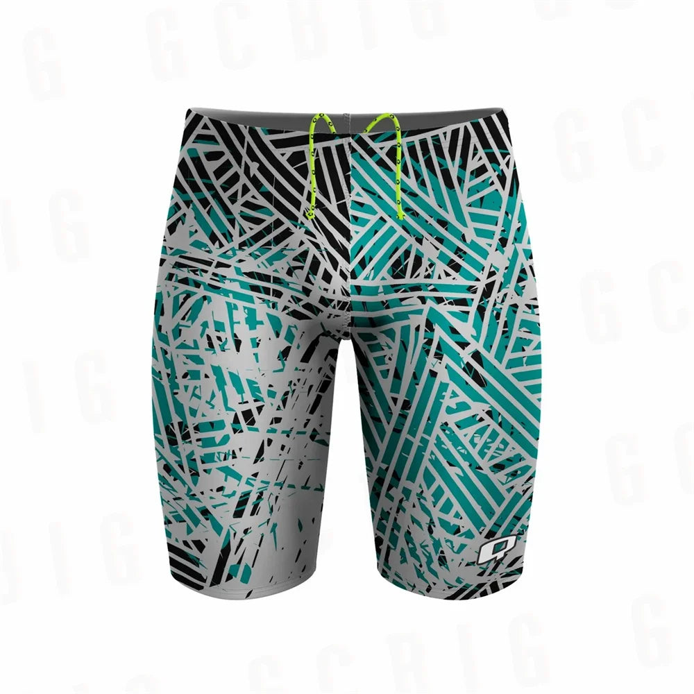 Summer Mens Beach Swimming Pants Swimwear Training Swim Shorts Trunks Swimsuits Boys Jammer Running Sports Surf Shorts Trunks