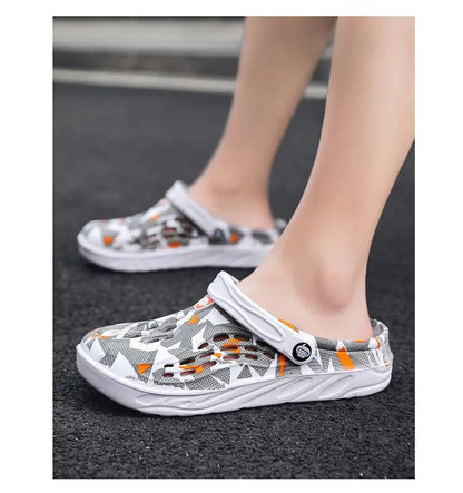 Men Sandals Light EVA Men's Casual Shoes Hole Shoes Clogs Home Garden Outdoor Male Beach Flat Slippers Big Size 49