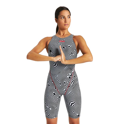 Women One Piece Swimwear Professional Knee Length Racing Swimsuit Sports Swimwear Breathable Surfing Tight Gym Clothes Monokinis
