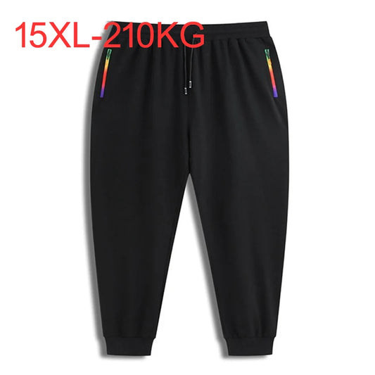 High quality men sweatpants sports pants plus size 9XL 11XL 12XL 7XL 14XL 15XL oversize casual elasticity pants