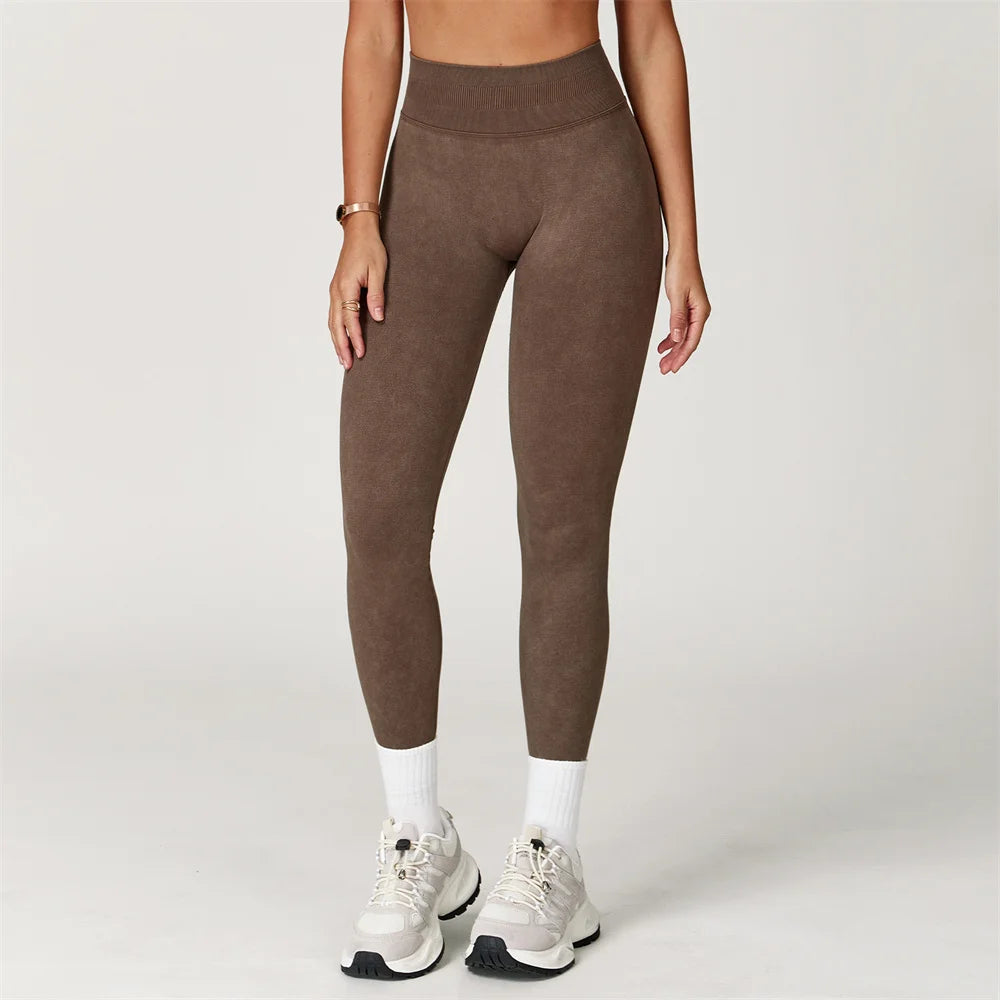 Yoga Pants Leggings Women Seamless Sports Yoga Pant High Waist Ribbed Gym Clothes Fitness Workout Wear Scrunch Bum Tights XP264