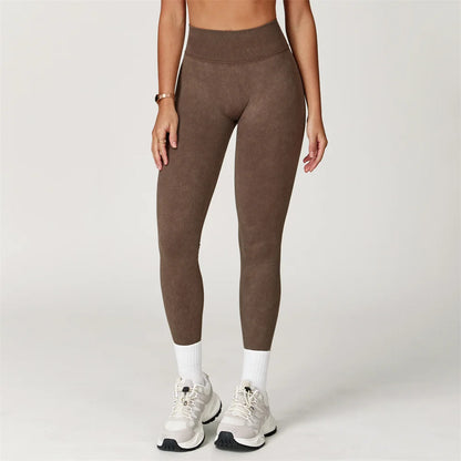 Yoga Pants Leggings Women Seamless Sports Yoga Pant High Waist Ribbed Gym Clothes Fitness Workout Wear Scrunch Bum Tights XP264