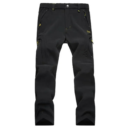 Plus Size 6XL 7XL 8XL Men's Thicken Snow Ski Waterproof Softshell Pants Winter Tactical Camping Hiking Snowboard Fleece Trousers