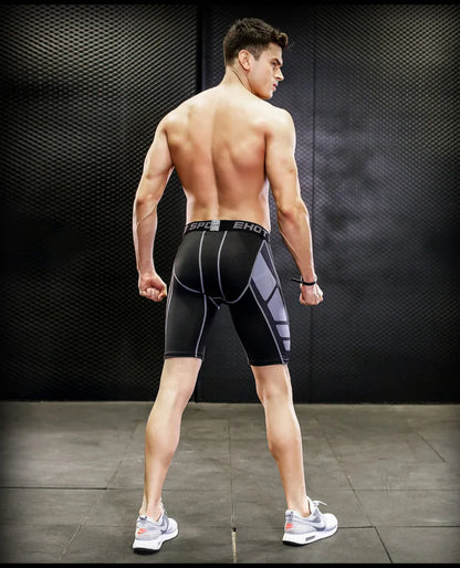 Men Compression Gym Shorts Quick Dry Fitness Sport Tight Gym Running Shorts Workout Fitness Jogger Leggings Men Athletic Tight