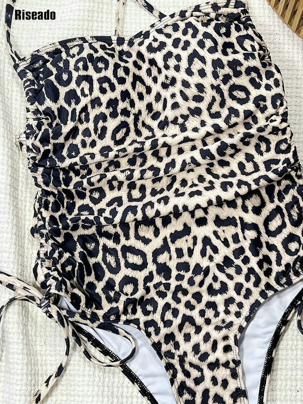 Leopard Swimsuit One Piece Swimwear for Women Bathing Swimming Suit
