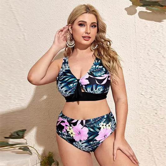 Bikini Set Plus Size Swimwear Women Two-Piece Swimsuit Beachwear Push Up Bathing Suits Woman Swimming Suit 4XL
