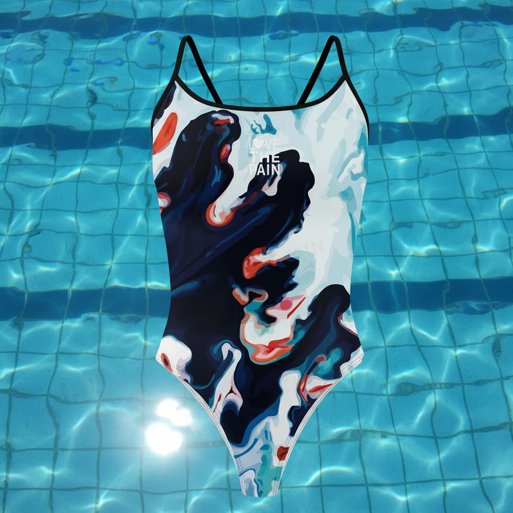 One Piece Swimsuit Women's Thin Strap Triangle Swimsuit Sports Function Training Competition Swimsuit