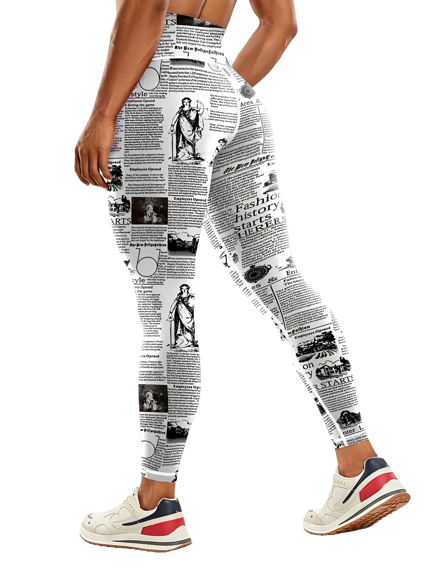 Women's 50-color high-waist printed yoga pants, hip-lifting tight quick-drying sports yoga pants