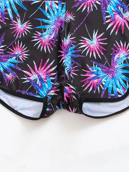 Long Sleeves Surfing Swimsuit Print Swimwear Women Two Pieces Swimming Clothes Beachwear Bathing Swimming Swim Suit