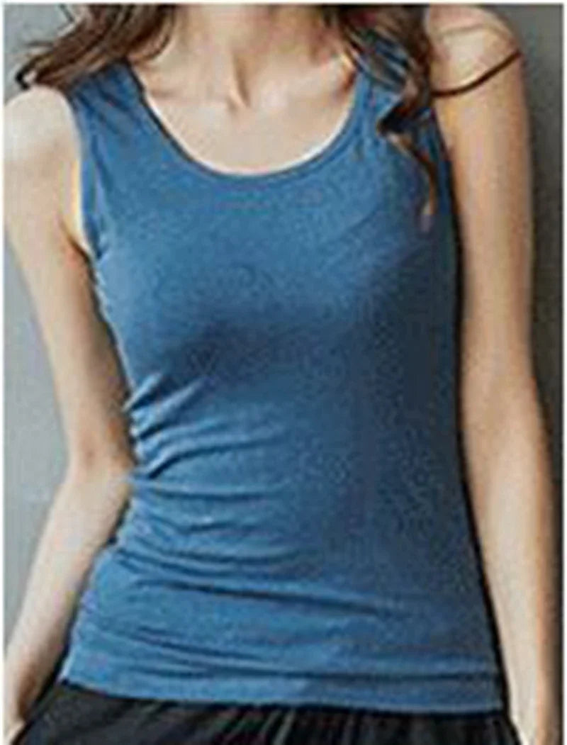 U-neck plus size vest large collar camisole bottoming shirt pink top women's clothing 6XL 5XL 4XL tank tops