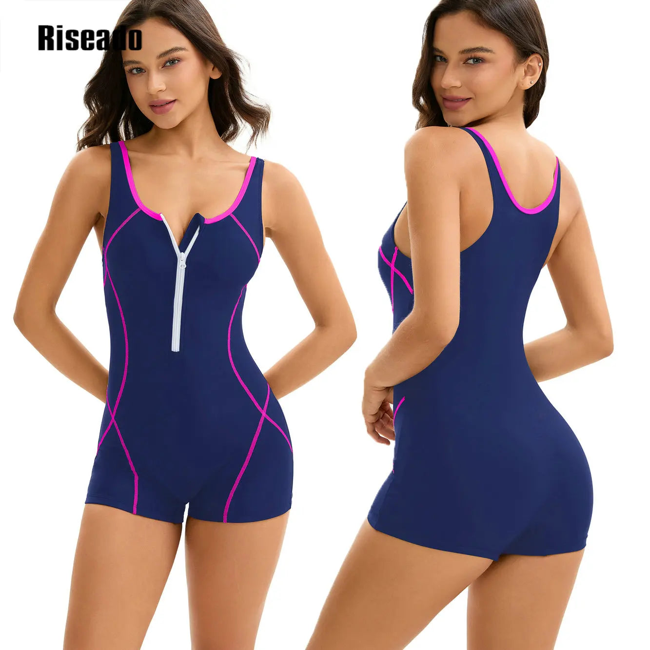 Women's One Piece Printed Boyleg Unitard Swimsuit Modest Swimwear Training Bathers Pool Beach