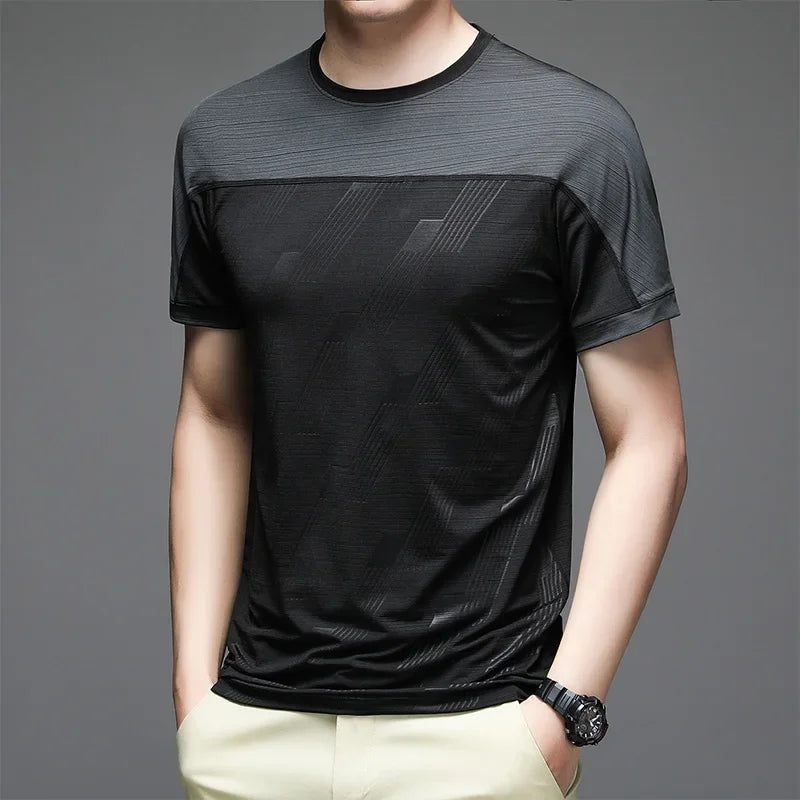 Undershirt Men's Running Short Sleeves T-shirts Yoga Tops Lycra Things for Gym Clothes Man Sweatshirt Wicking Breathable Dry Fit