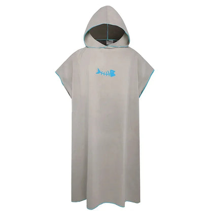 Quick-drying Changing Robe Quick Dry Bathrobe Hooded Absorbent Bath Towel Swimming & Fitness Super Absorbent Bathrobe