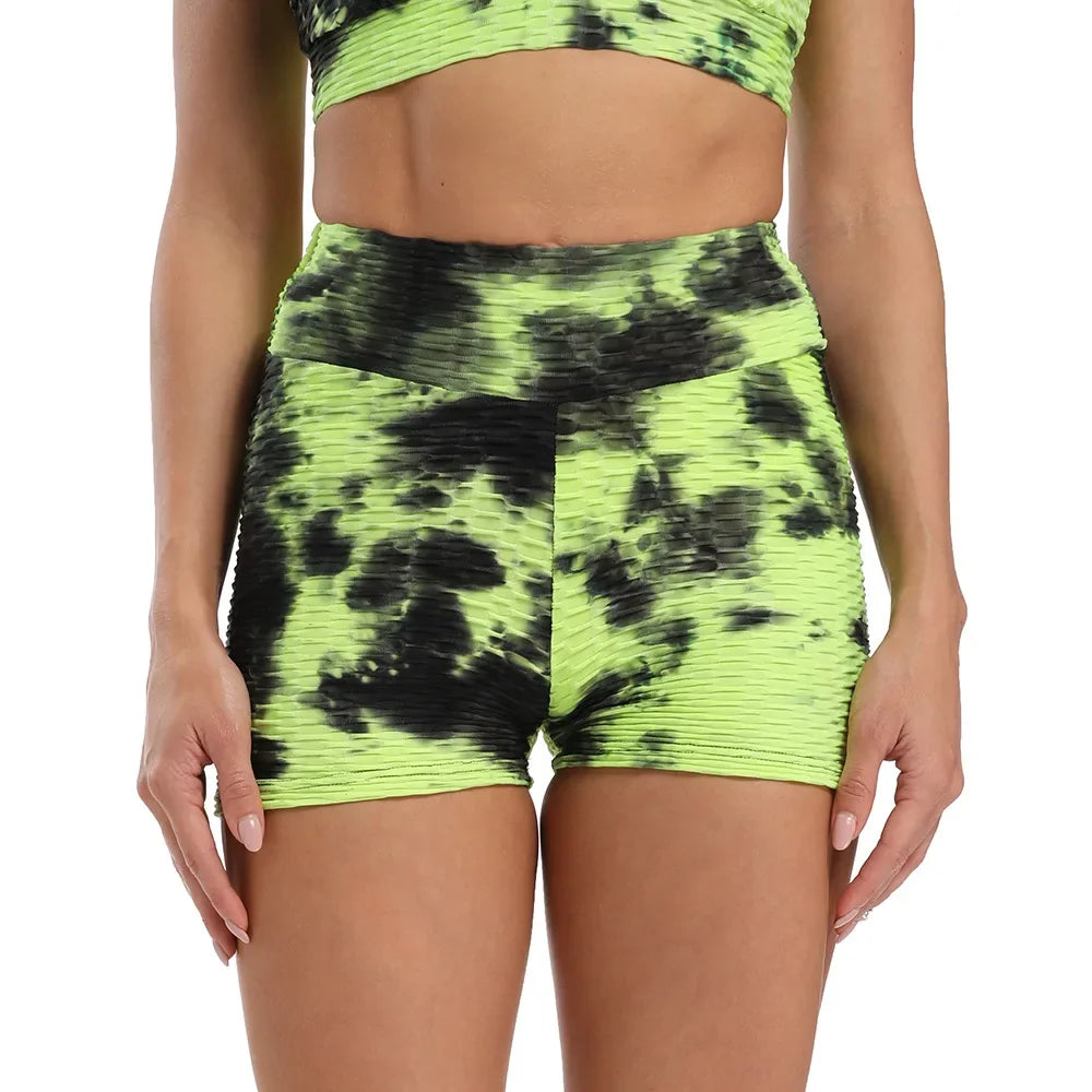 Gym Shorts Tie Dye Women Fitness Clothing Sporty Shorts Woman Leggings Workout Clothes Female Yoga Sports Shorts Sportswear