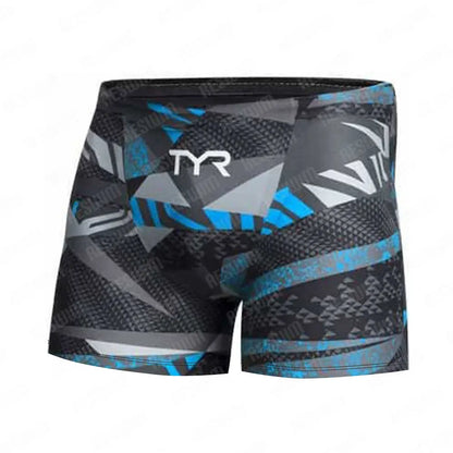 Men's Swim Jammer Athletic Training Swimsuit Shorts Swimming Trunks Jammer Swimwear Beach Tights Shorts Quick Dry Surf Pants