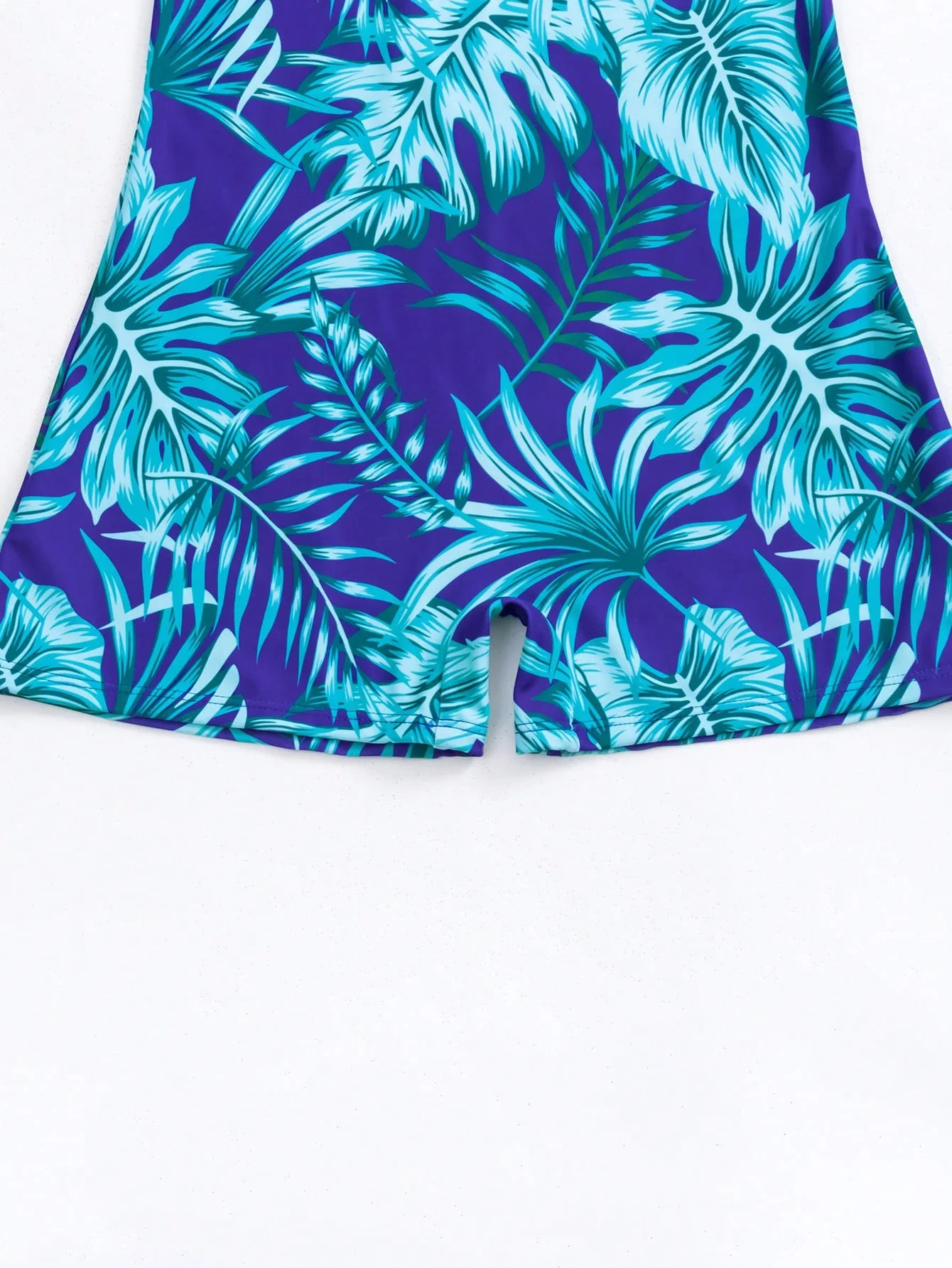 One Piece Swimsuits Women Swimwear Blue Floral Print Fashion Bodysuit Female Summer Backless Surfing Beachwear