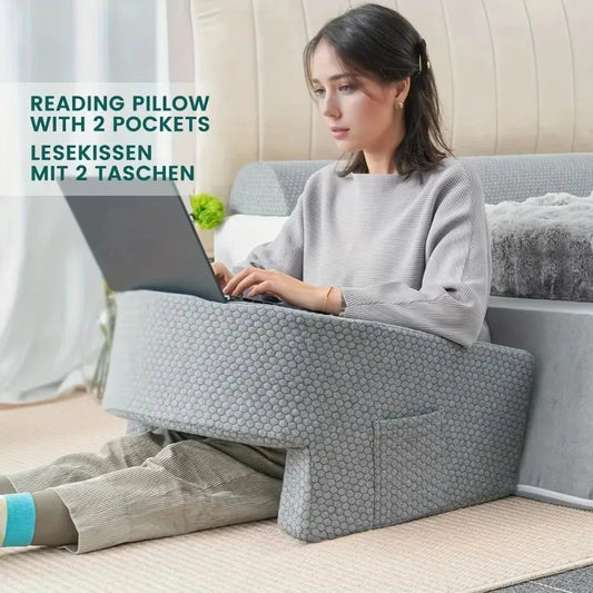 Soft Reading Pillow Working Memory Foam Bed Rest Pillow High Density Sponge Office Multi Functional High Rebound Office Pillow