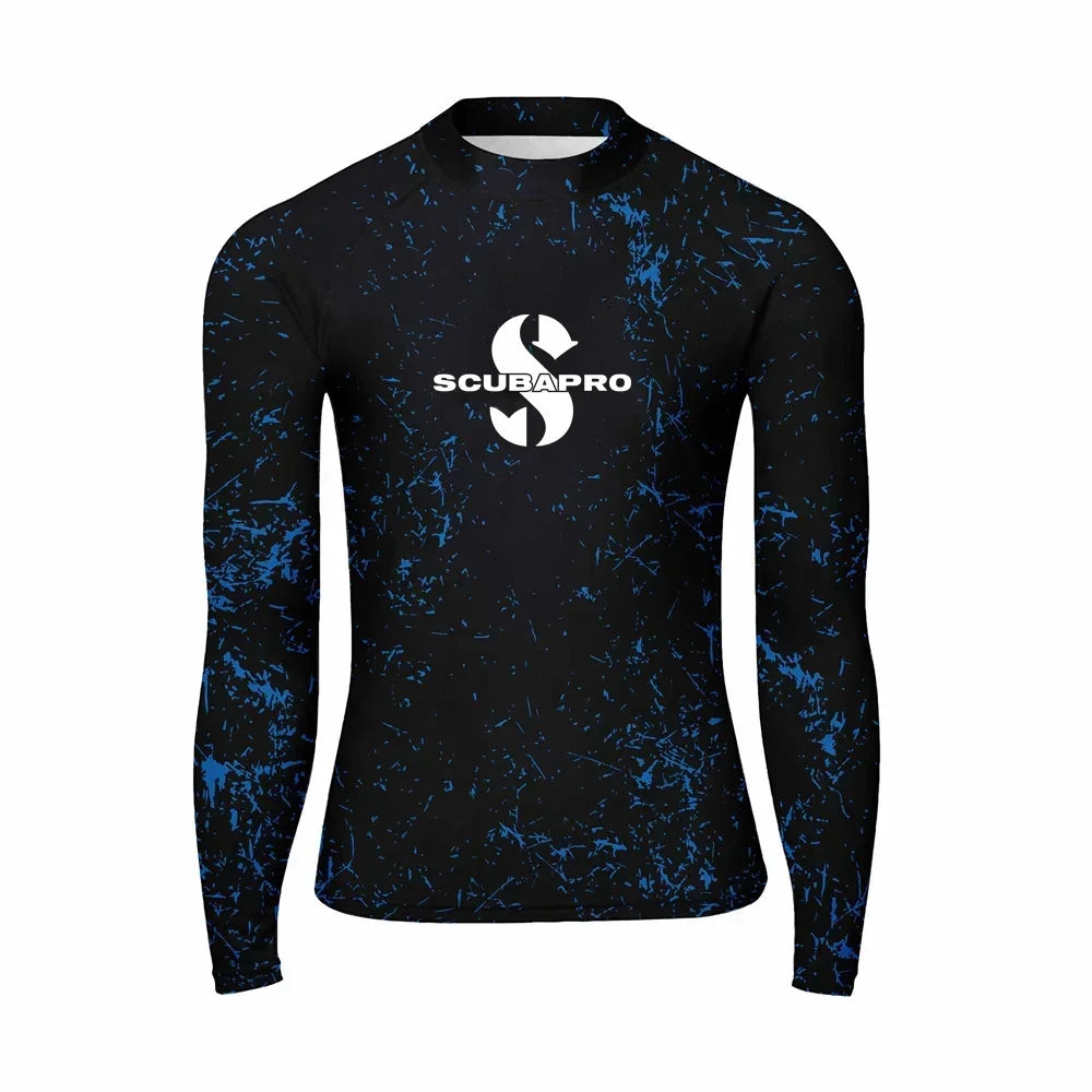 Men's Rash Guard Surfing Diving Swimwear Long Sleeve T-shirts UV Protection Swimsuit Swimming Shirt Beach Clothes Rash guard