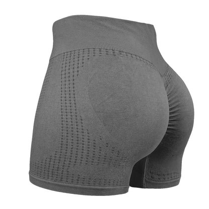 Booty Lifting Shorts Women High Waist Tummy Control Seamless Quick Dry Yoga Gym Fitness