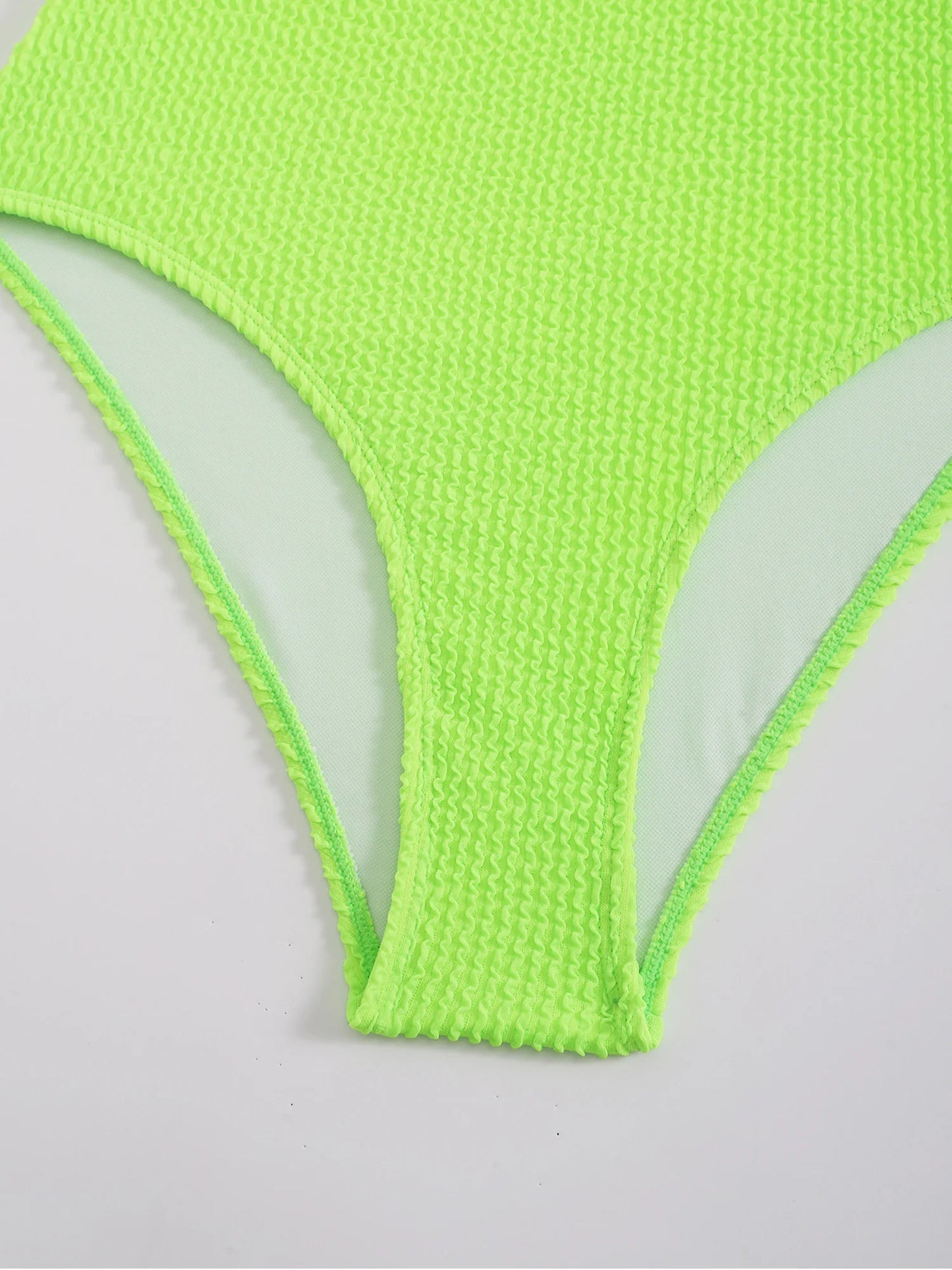 Womens One Piece Swimsuit Swim Leotard Sleeveless Low U Back Soft Cup Textured Monokini Bathing Suit for Beach Tropical Travel