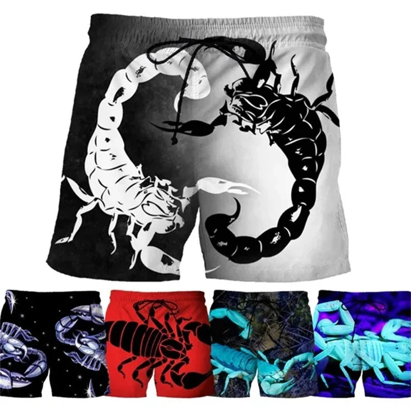 Scorpion Beach Shorts Funny Mens Designer Clothes Summer Swimming Trunks Fitness Quick-drying Shorts