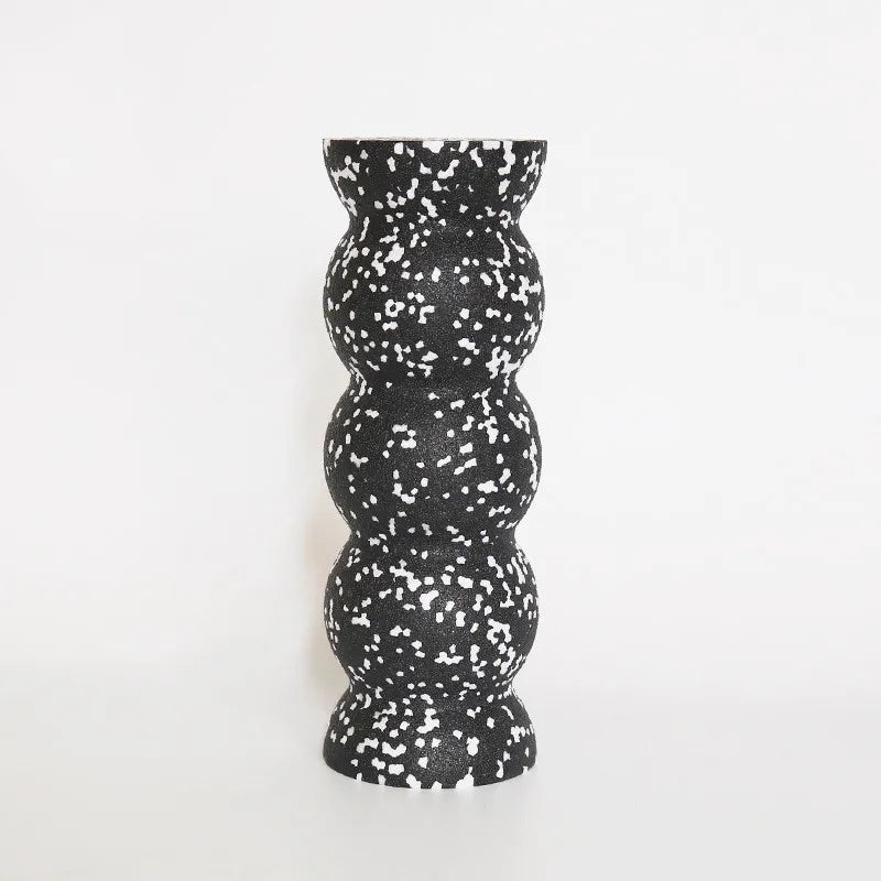 Yoga Foam Roller Wavy-shape EPP Fitness Massage Roller for Trigger Point Therapy Myofascial Release Neck Back Leg Pain Relief