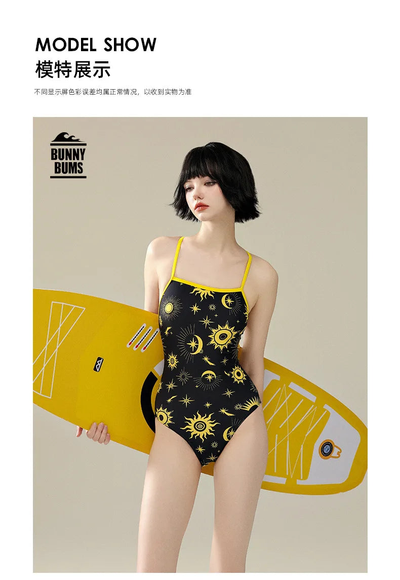 Multicolours Bunny Bum Women Swimwear One Piece Professional Swimsuits