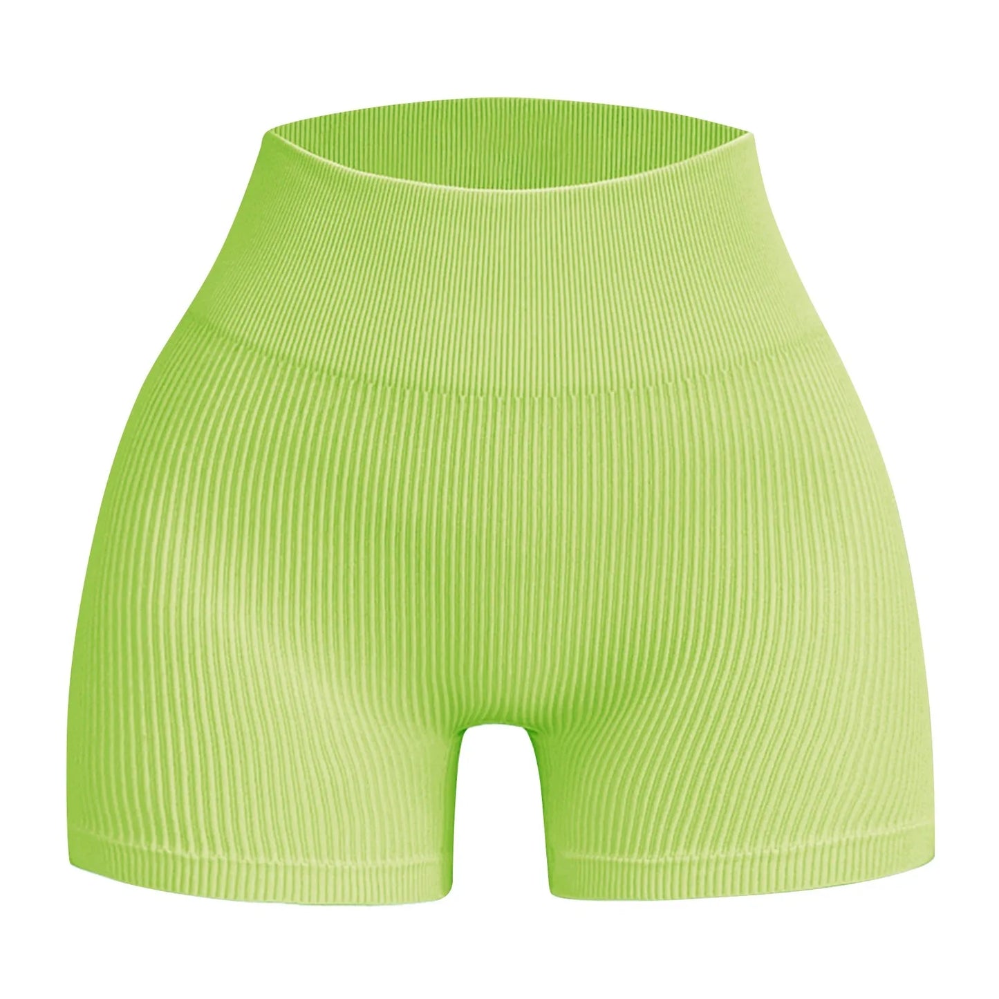 Women's High Waist Ribbed Seamless Yoga Shorts Squat Proof Hip Lifting Fitness Workout Running Sports Gym Leggings Sale