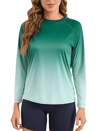 Women Long Sleeve Rashguard Swim Shirts Womens Swimwear Surf Rushguard Top Quality UV-Protection Rush Guard Tops