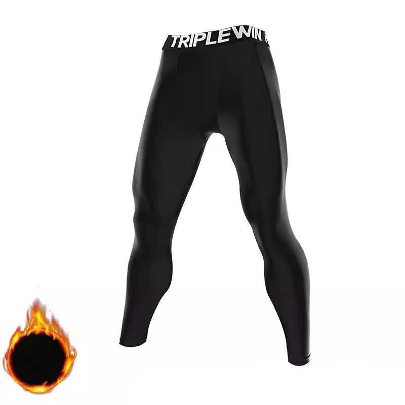 Spring Autumn Men Women Running Tights GYM Pant Exercise Basketball Football Soccer Fitness Sport Long Fleece Thermal Legging J8