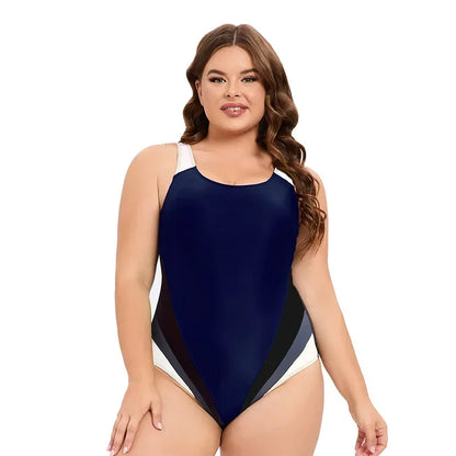 Sport High Waist Set Plus Size Women One Piece Surfing Swimwear Swimsuit Summer Beach Bathing Suit 5XL