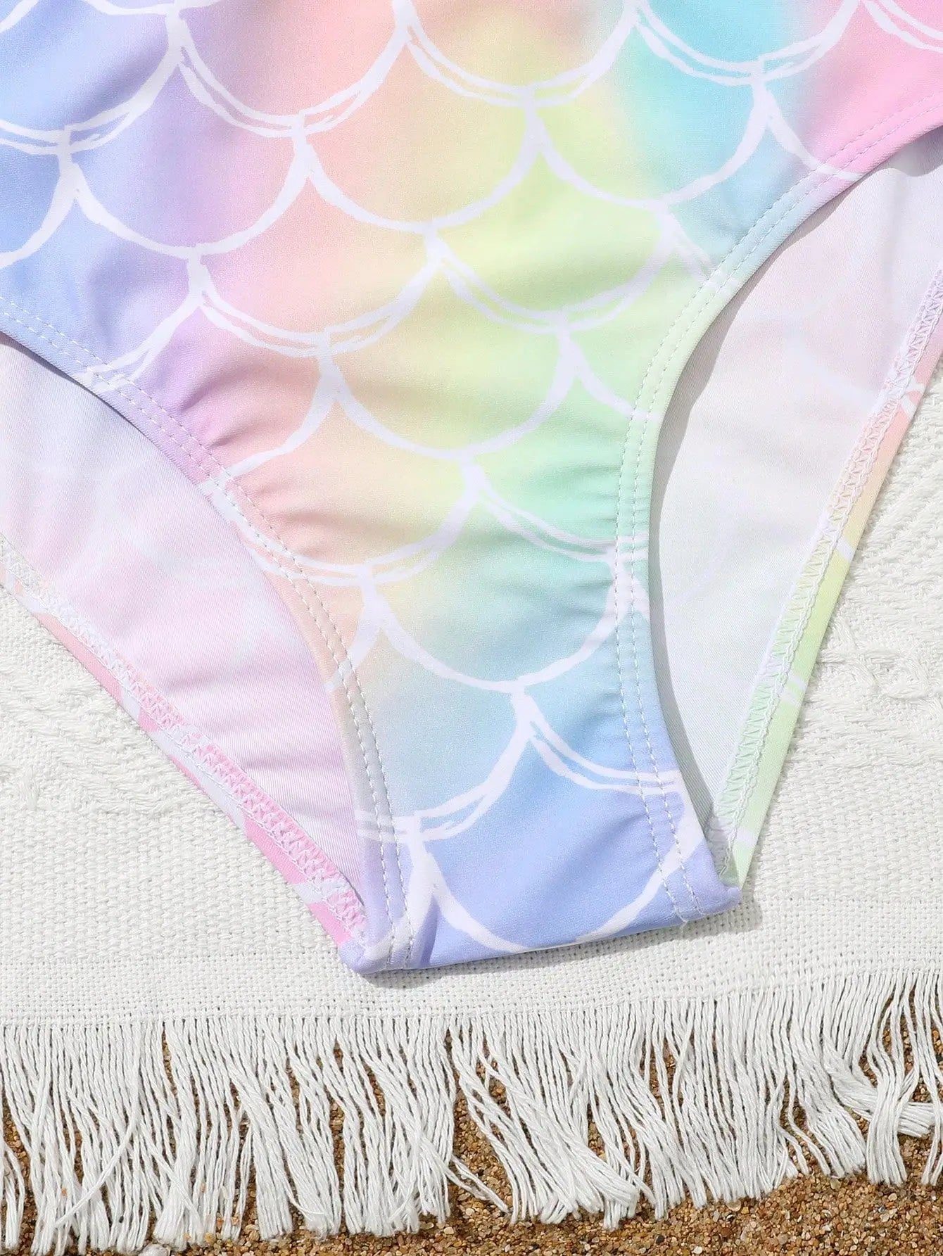 3 Pieces Bikini Girls Swimsuit High Waist Kids Swimwear Female & Ruffle Beach Skirt Children Swimming Swim Suit
