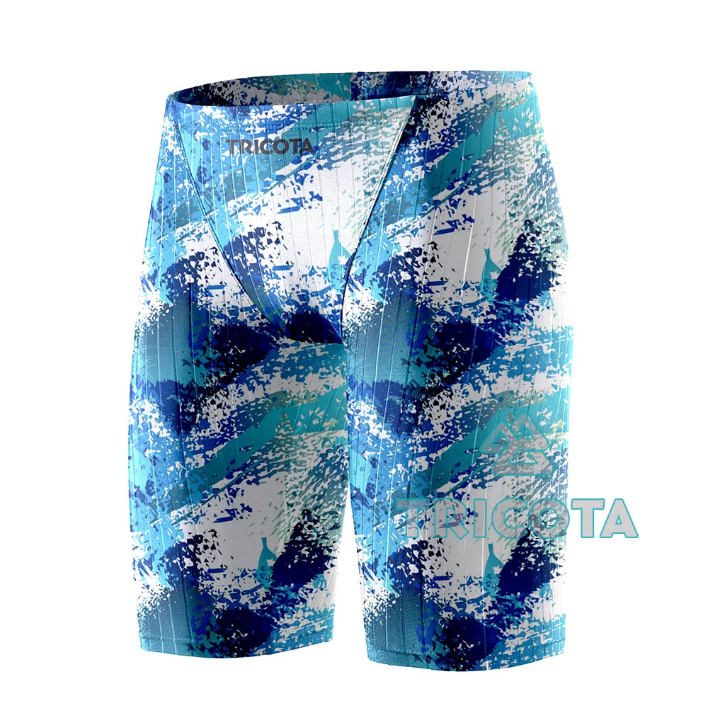 Swim Boxers Men's Jammer Swimwear Training Swim Trunks Beach Tight Swimming Shorts Swimsuits Pro Team Athletic Sports Surfing Diving Shorts