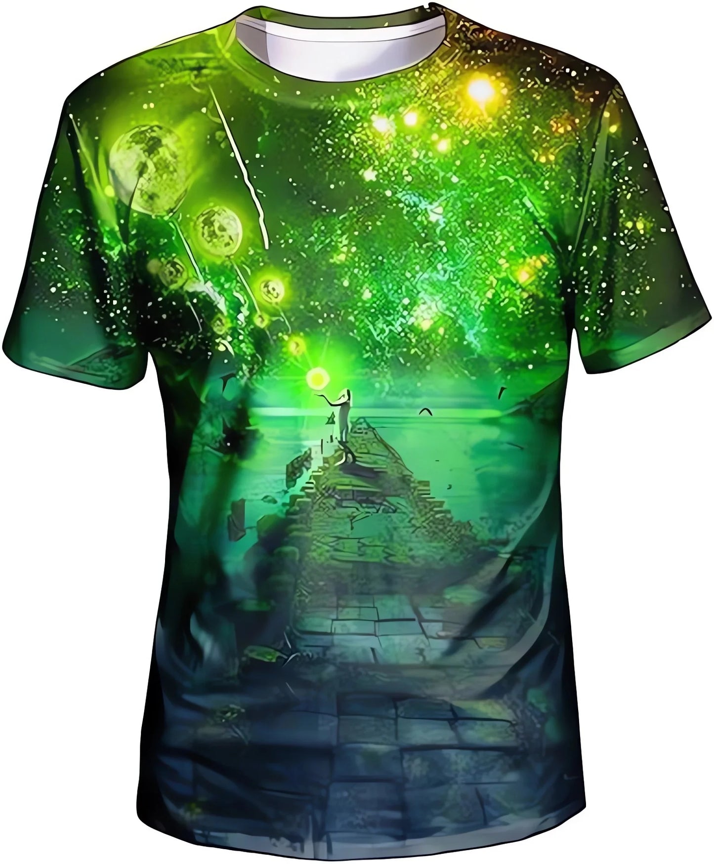 Neutral Color 3D Pattern T-shirt Sleeve with Round Neck Digital Design Suitable for Young People's Fashion and Trendy Comfort