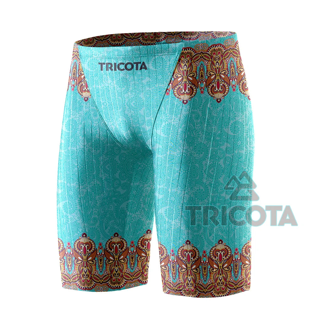 Surfing Shorts Men Swim Pants Jammers Athletic Competition Training Swimsuit Durable Chlorine Resistant Endurance Beach Trunks