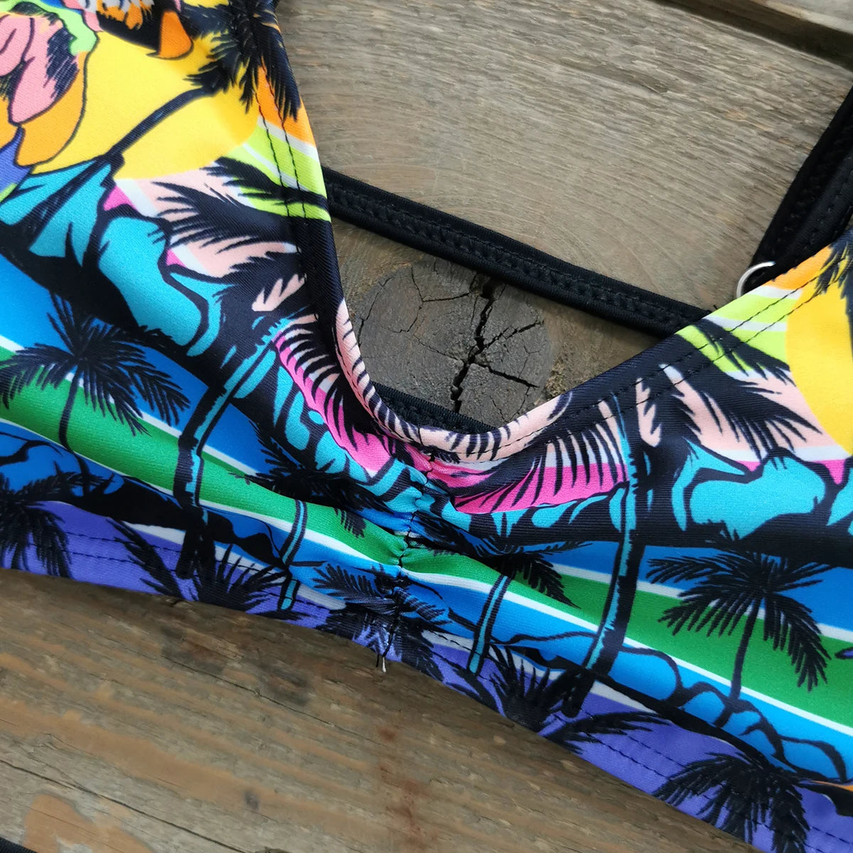 Brazilian Bikini Set Women Print Biquini Female Cut Bikinis Swimwear Push Up Swimsuit Bath Suit