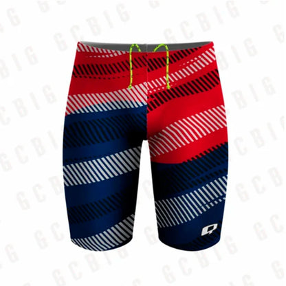 Men's Performance Jammers Swimsuit Swimming Trunks Professional Training Swimwear Sports Surfing Short