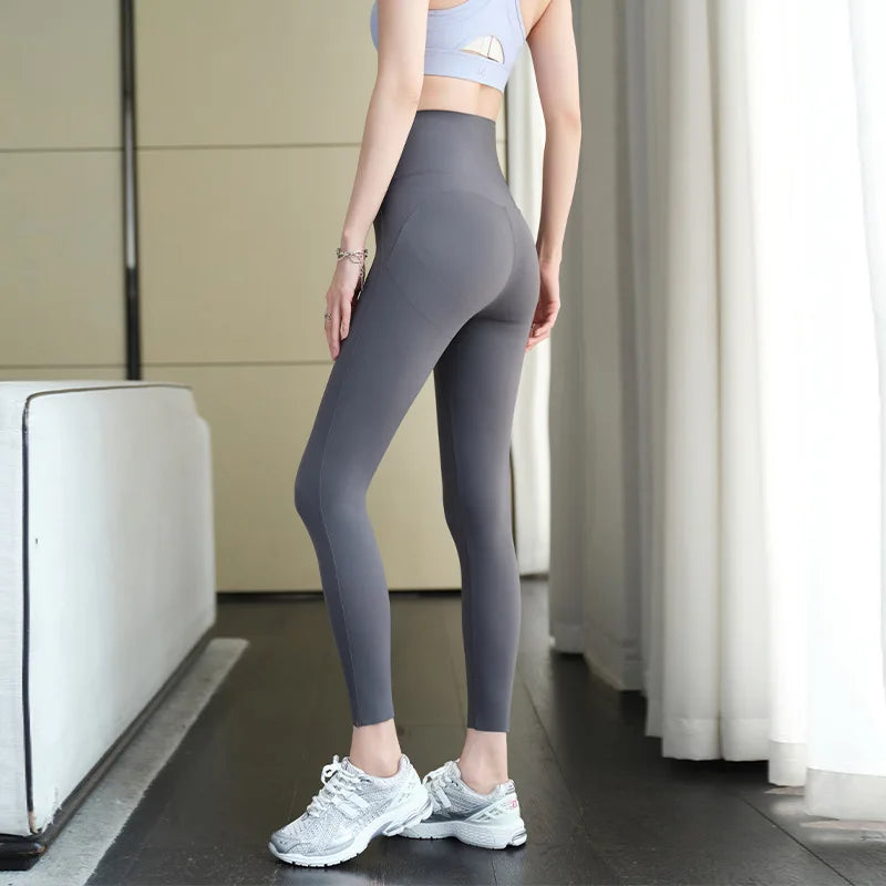 Sharkskin Sport Leggings Women High Waisted Butt Lifter Tight Fitting Fitness Yoga Push Up Leggings
