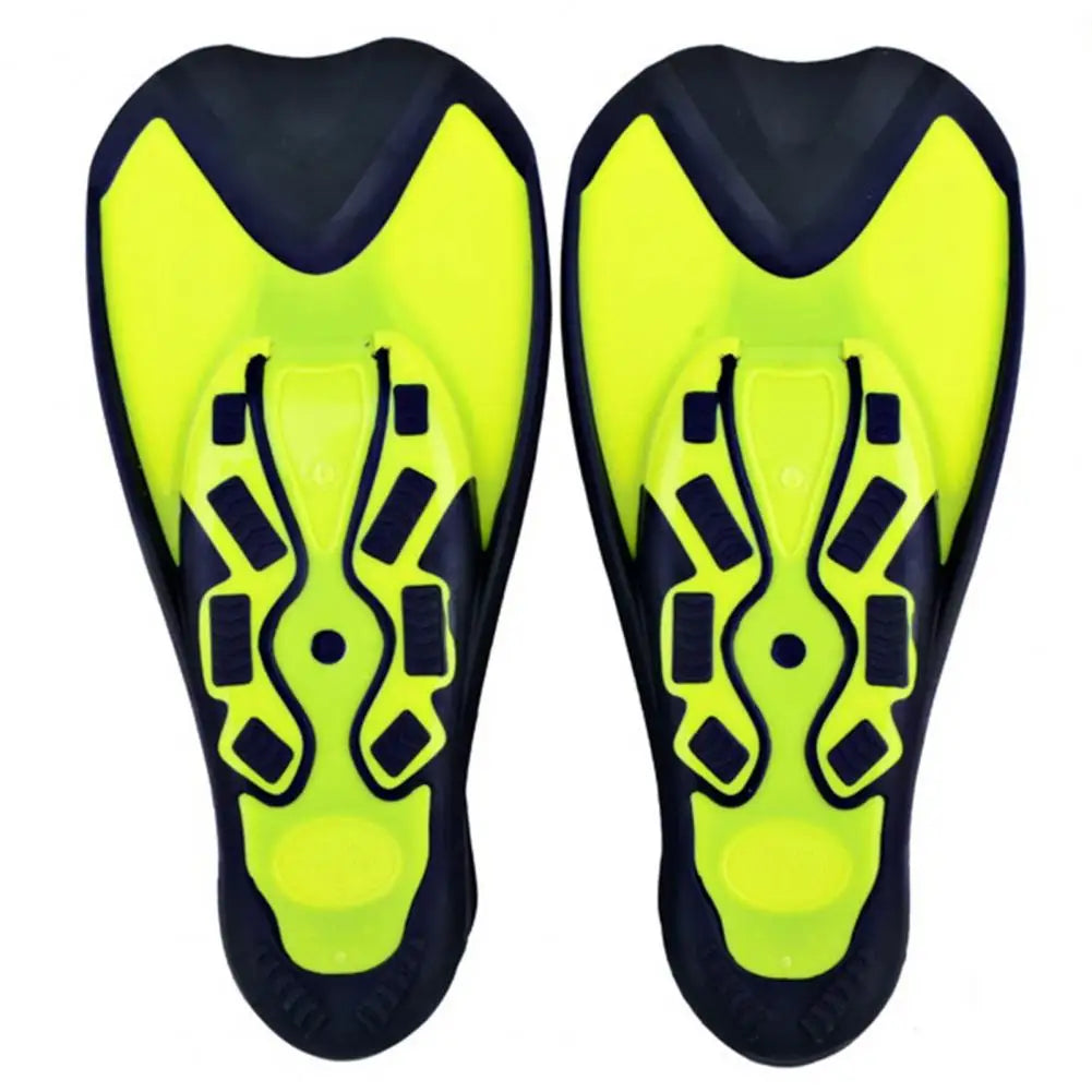 Diving Fins Swimming Training Fins Professional Snorkeling Flippers Short Blade Flippers Leg Strength Building Swimming Flippers