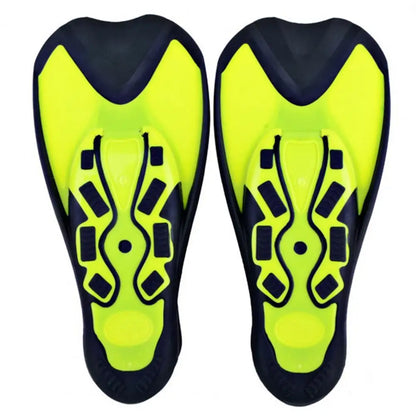 Diving Fins Swimming Training Fins Professional Snorkeling Flippers Short Blade Flippers Leg Strength Building Swimming Flippers