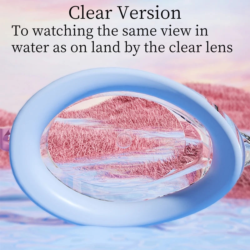 Unisex Professional Swimming Goggles for Adults Anti-fog Waterproof HD View Swim Goggles Colorful and Clear Lens to Choose