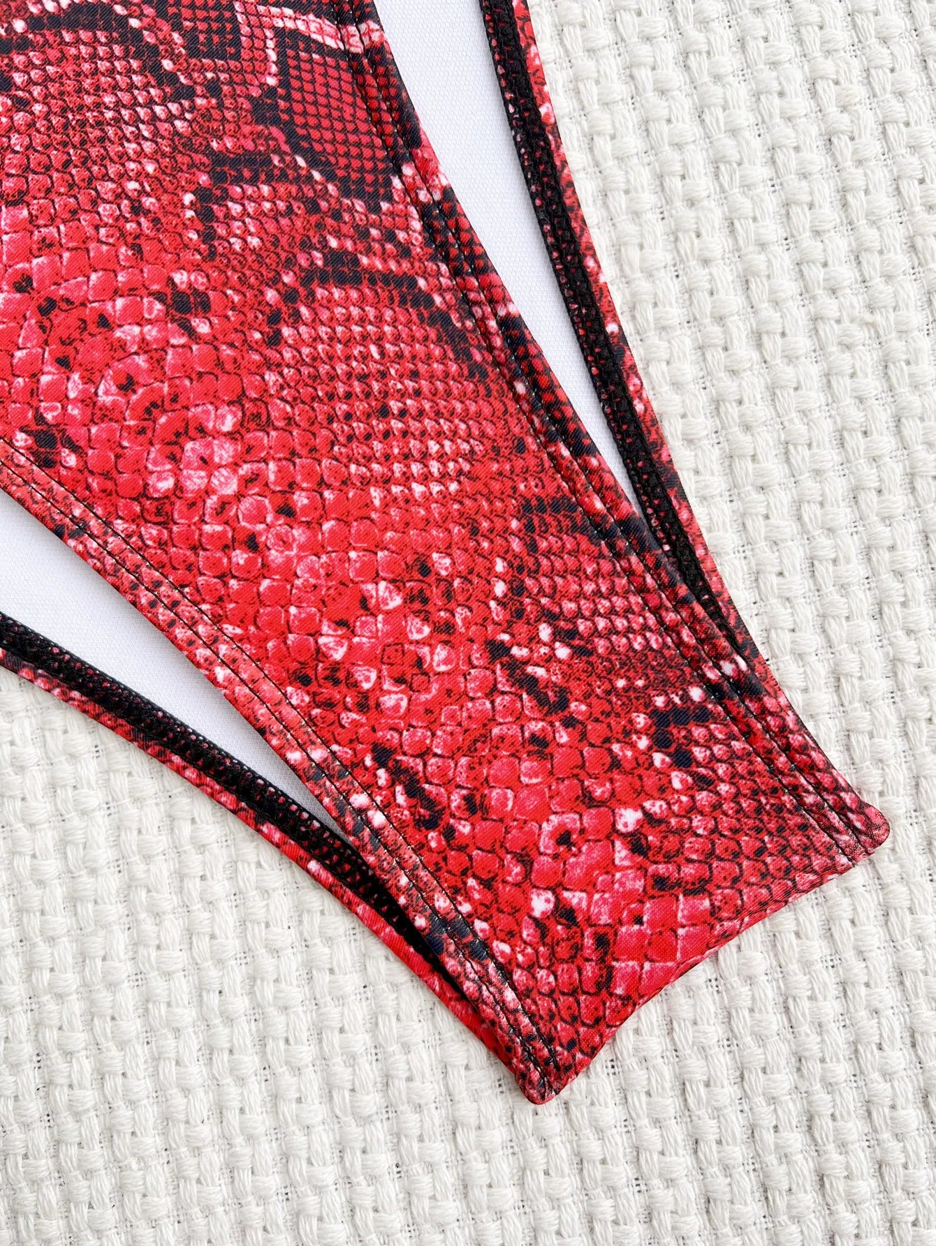 Women's Swimsuits Snake Skin Printed Monokini Women Swimwear One Piece Swimsuit Female Tummy Cut Out Bathing Suit Swim Lady