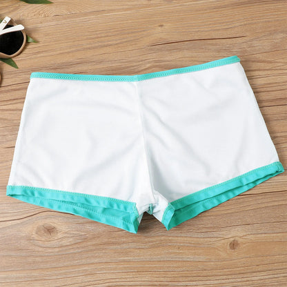Women'S Printed Sling Split Boxer Shorts Bikini Plus Size Swimsuit Two Piece Comfortable