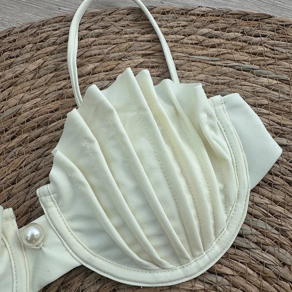 Shell Micro Bikini  Women Swimsuit Female Swimwear Thong Bikinis Set Brazilian Beach Wear Bathing Suit Biquini