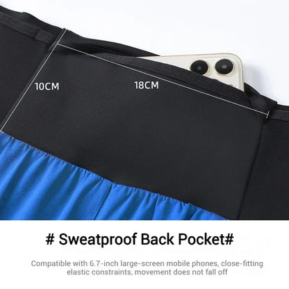 (S-2XL)Men Trail Running Shorts Double Layer Around Pocket Quick Dry Lightweight Marathon Racing Fitness Training Sport Shorts