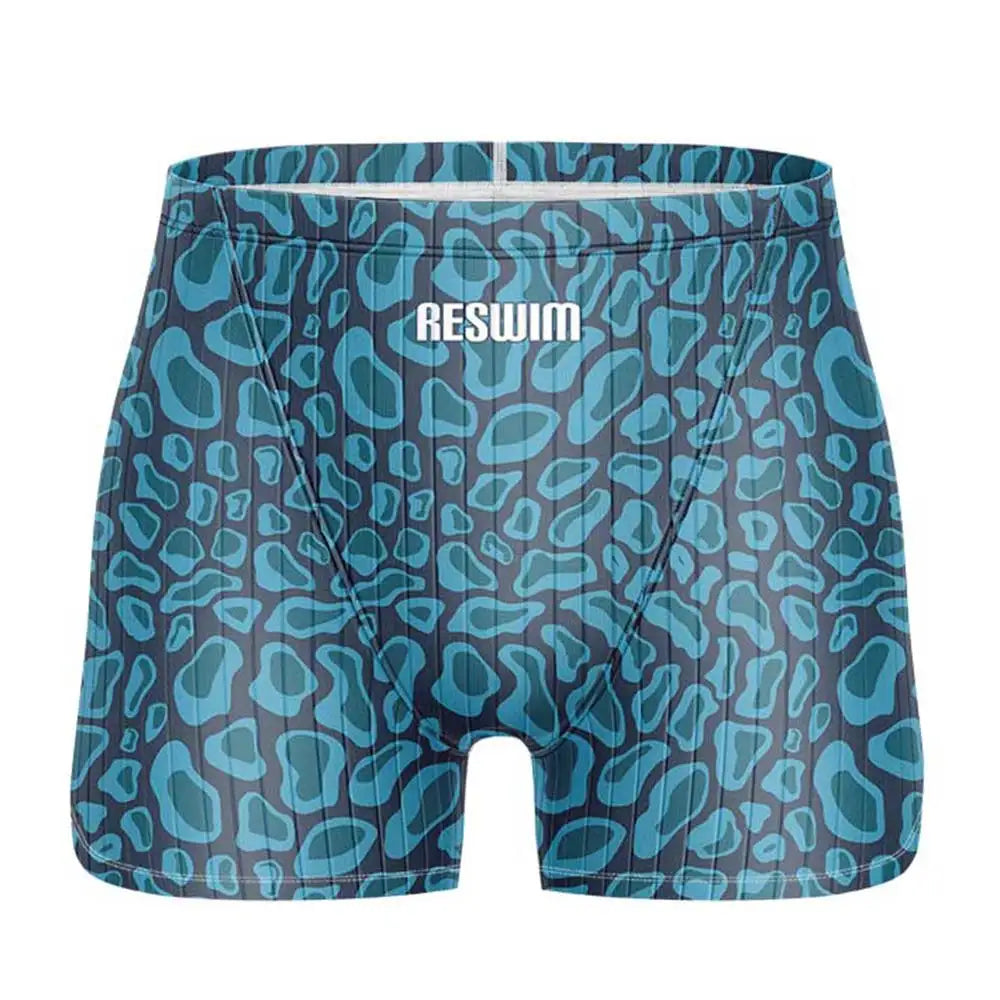 Men's Swim Jammer Swimsuit Shorts Swimming Trunks Athletic Training Swimwear Man Endurance Beach Tights Swimsuit Size 6XL