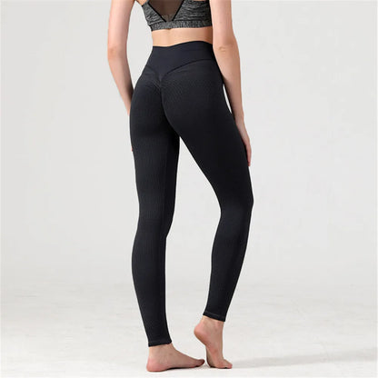 Dot Pattern High Waist Booty Yoga Leggings Women Sport Fitness Scrunch Leggings Push Up High Waist Gym Tights Yoga Pants